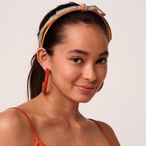 🌈Lele Sadoughi Rainbow Bardot Ribbon Headband🏳️‍🌈